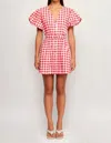 S/w/f Puff Sleeve Mini Dress In Cottage Core In Multi