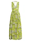 S/W/F WOMEN'S SWEET DISPOSITION V-NECK TIERED MAXI DRESS