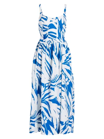 S/w/f Women's Sweet Disposition Wave Waist Midi-dress