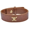 St Dupont S.t. Dupont Disney's Pirates Of The Caribbean Brown Leather Bracelet In Brown