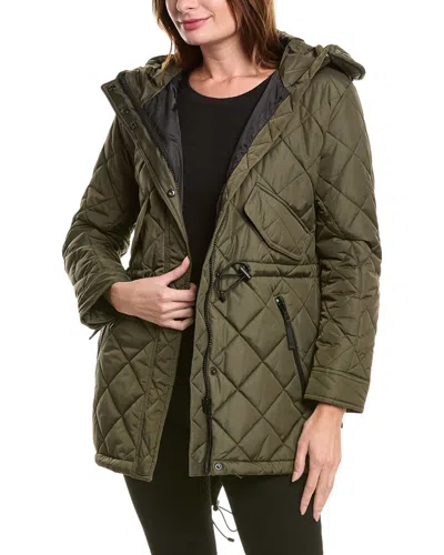 S13 Delancey Quilted Parka In Green