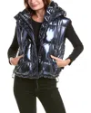 S13 Women's Highland Hooded Water-resistant Puffer Vest In Metallic