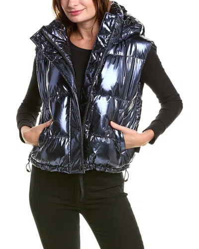 S13 Women's Highland Hooded Water-resistant Puffer Vest In Metallic