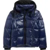 S13 Kids' Downhill Hooded Puffer Jacket In Blue