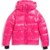S13 Little Girl's & Girl's Ella Hooded Puffer Jacket In Fuschia