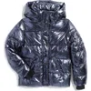 S13 Kids' Metallic Quilted Jacket In Space