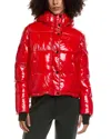 S13 Lexie Shine Puffer Jacket In Red