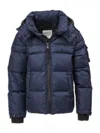 S13 Little Boy's Matte Puffer Jacket In Navy
