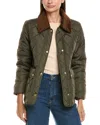 S13 Matte Quilted Barn Jacket In Multi