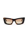 Scanlan Theodore Angular Cat Eye Sunglasses In Brown