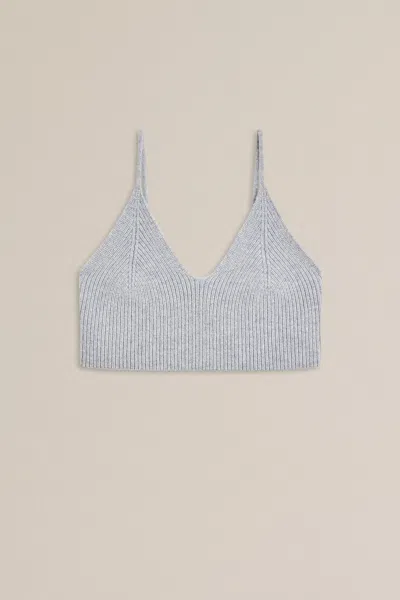 Scanlan Theodore Cashmere Bralette In Gray