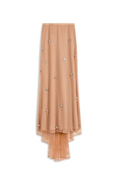 Scanlan Theodore Diamante Tulle Skirt In Pink