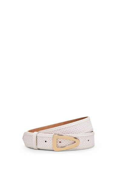 Scanlan Theodore Large Soft Triangle Belt 2.8 In White