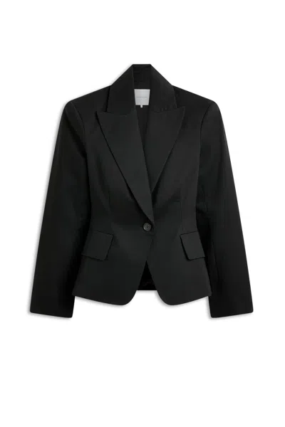 Scanlan Theodore Sateen Tailored Jacket In Black