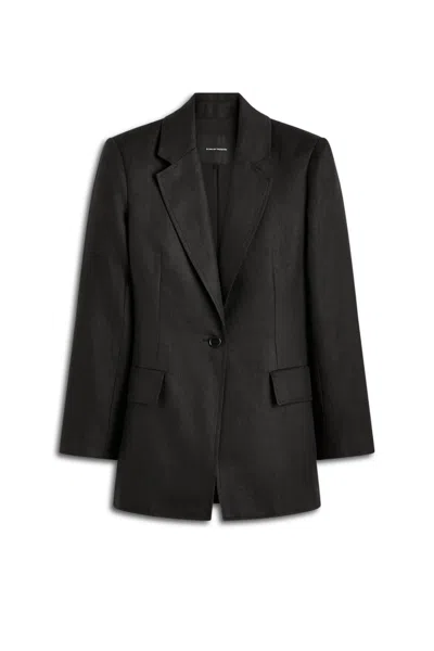 Scanlan Theodore Linen Tailored Jacket In Black