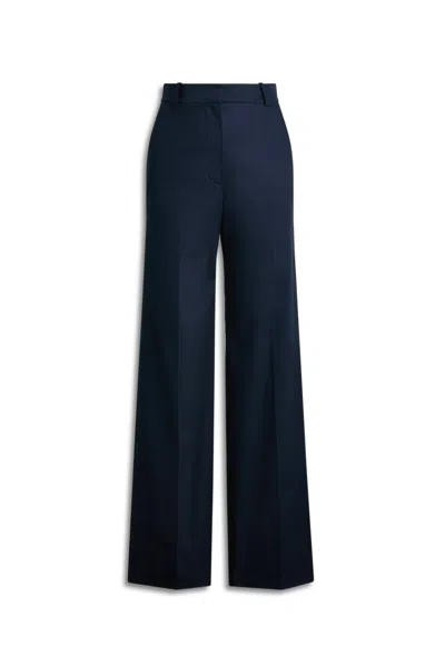 Scanlan Theodore Sateen Tailored Trouser In Blue