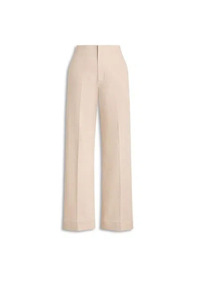 Scanlan Theodore Sateen Cropped Wide Leg Trouser In Gold