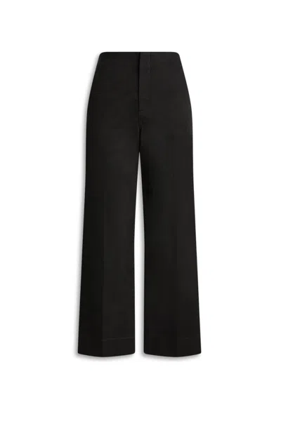 Scanlan Theodore Denim Cropped Jean In Black
