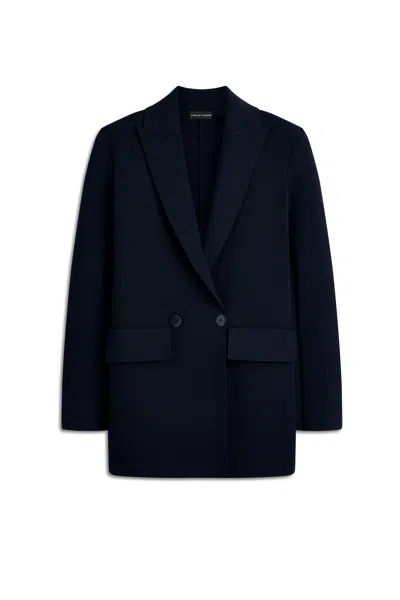 S26d2 Crepe Knit Tailored Jacket In Black