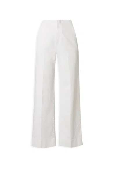 Scanlan Theodore Denim Cropped Jean In White
