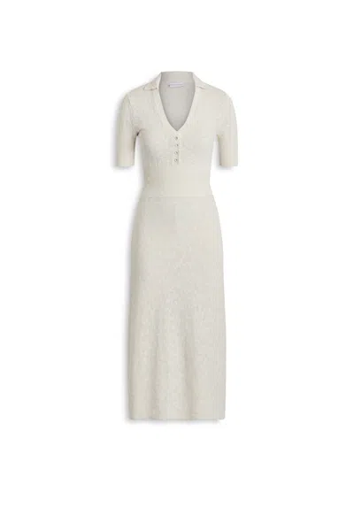 Scanlan Theodore Textured Shirt Dress In White