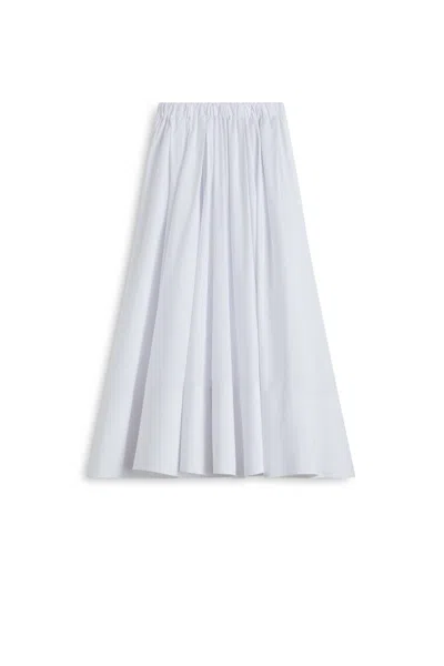 Scanlan Theodore Parachute Cotton Bonded Skirt In White