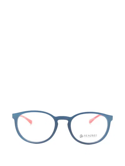S2s Sasha Round-frame Glasses In Blue