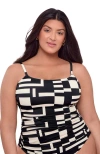 S3 Apparel Classic Shirred Front Tankini Top