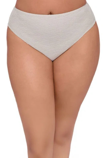 S3 Apparel Novelty High Leg High Rise Bottom In Gray