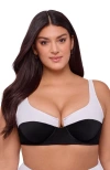 S3 Apparel Supportive Tall Underwire Bikini Top In Black