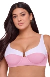 S3 Apparel Supportive Tall Underwire Bikini Top In Pink
