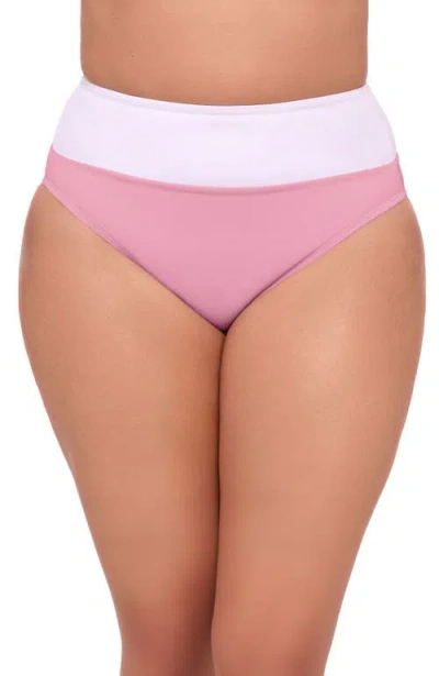 S3 Apparel Ultra High Waist Banded Swim Bottoms In Multi