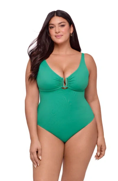 S3 Apparel U-wire Adjustable One Piece Swimsuit In Brown