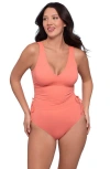 S3 Cinched Adjustable One Piece Swimsuit In Watermelon
