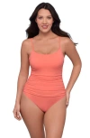S3 Classic Shirred Front One Piece Swimsuit