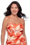 S3 Classic Shirred Front Tankini Top
