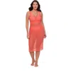 S3 Front Slit Crochet Coverup Dress In Red