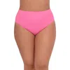S3 High Waist Classic Swim Bottoms In Pink