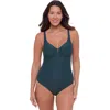 S3 Novelty Texture Underwire One Piece Swimsuit