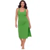 S3 Rib Coverup Dress In Green