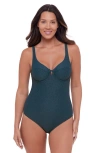 S3 Ribbed Scoopneck Crossback Bikini Top In Dusk Blue
