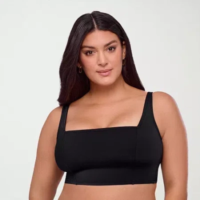 S3 Swim Womens Bralette Bikini Swimsuit Top In Black
