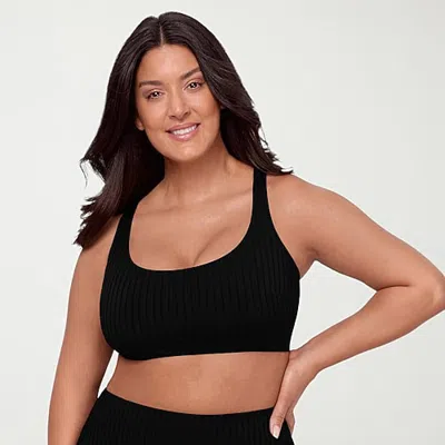 S3 Swim Womens Bralette Bikini Swimsuit Top In Black