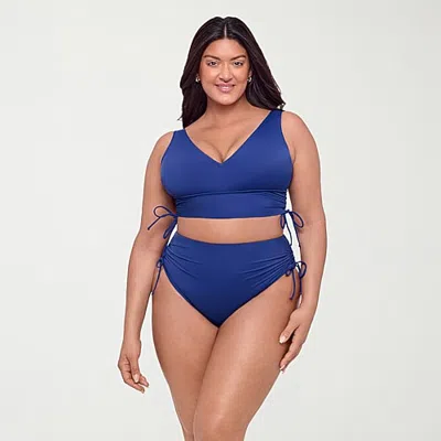 S3 Swim Womens Bralette Bikini Swimsuit Top In Blue