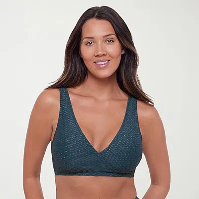 S3 Swim Womens Bralette Bikini Swimsuit Top In Blue