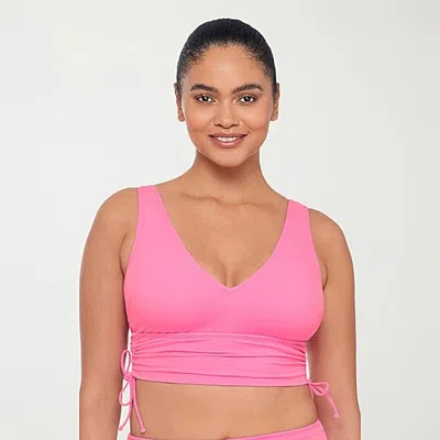 S3 Swim Womens Bralette Bikini Swimsuit Top In Pink