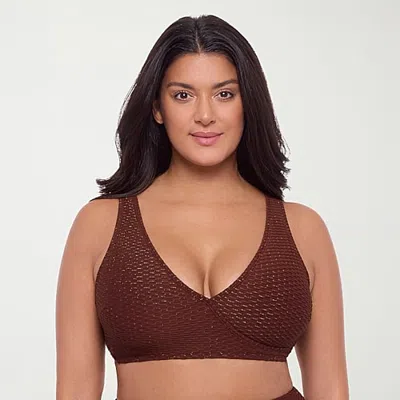 S3 Swim Womens Bralette Bikini Swimsuit Top In Red