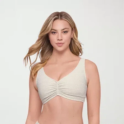 S3 Swim Womens Bralette Bikini Swimsuit Top In White