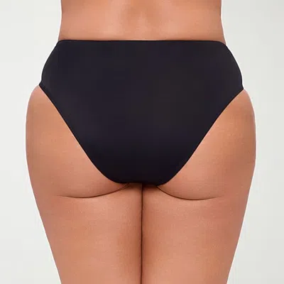 S3 Swim Womens Lined Moderate Coverage Bikini Swimsuit Bottom In Black