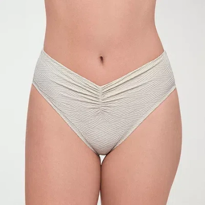 S3 Swim Womens Moderate Coverage Bikini Swimsuit Bottom In White